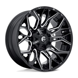 D769 TWITCH GLOSSY BLACK MILLED 20x9 6X135/6X139.7 et1 cb106.1